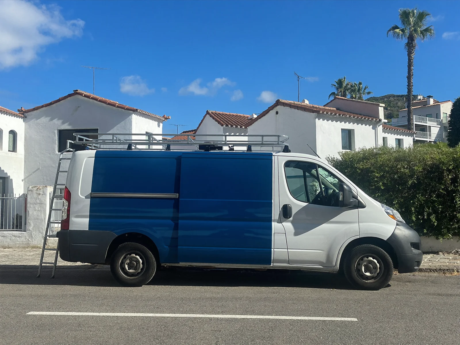 The van, ready for the route